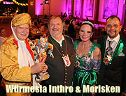WÜRMESIA-Inthronisationsball des 66. Münchner Faschingsprinzenpaares Prinz Carsten I. und Prinzessin Uli I. in der Heide-Volm, Planegg, mit Verleihung des "Großen Morisken an Fredl Fesl  (©Foto: Martin Schmitz)